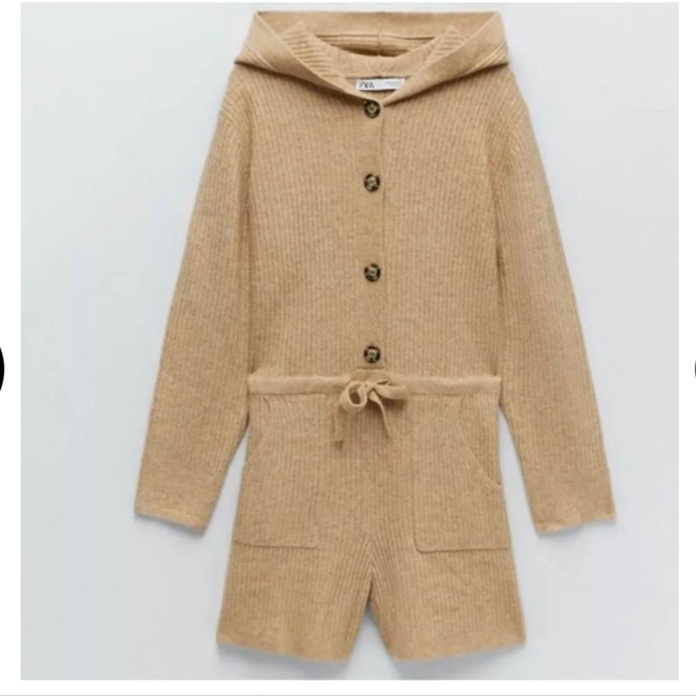 New ZARA Cozy Long Sleeve Romper